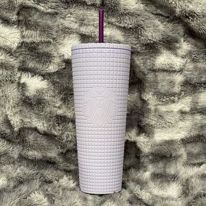 Starbucks Lilac Grid Tumbler